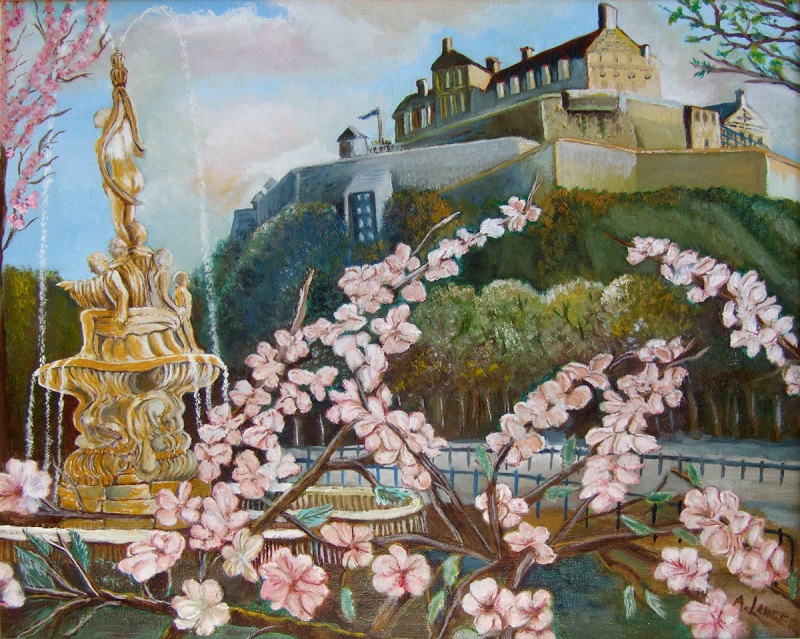 Painting of Edinburgh Castle