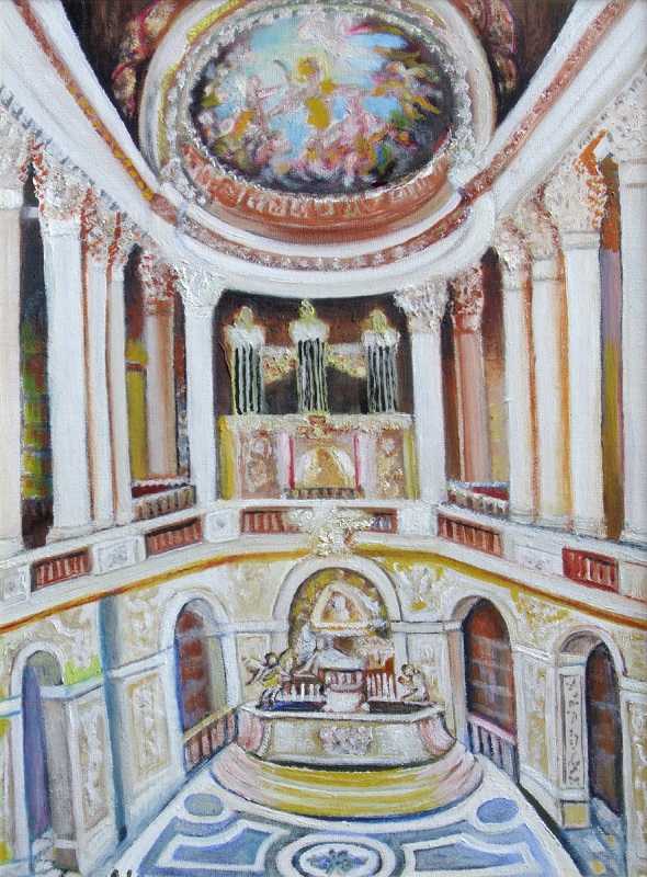 Painting of Chapel at Versailles