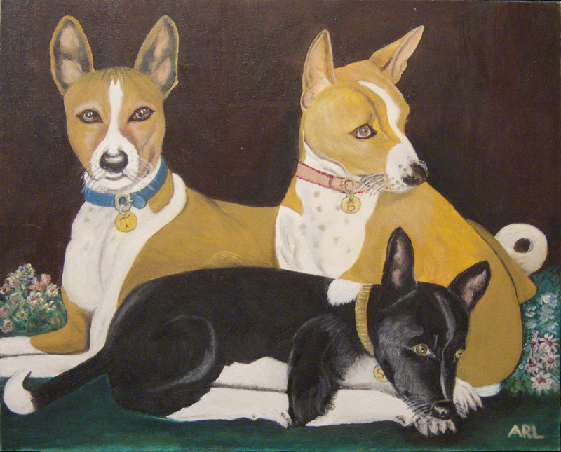 Archive painting entitled Beloved Basinjis