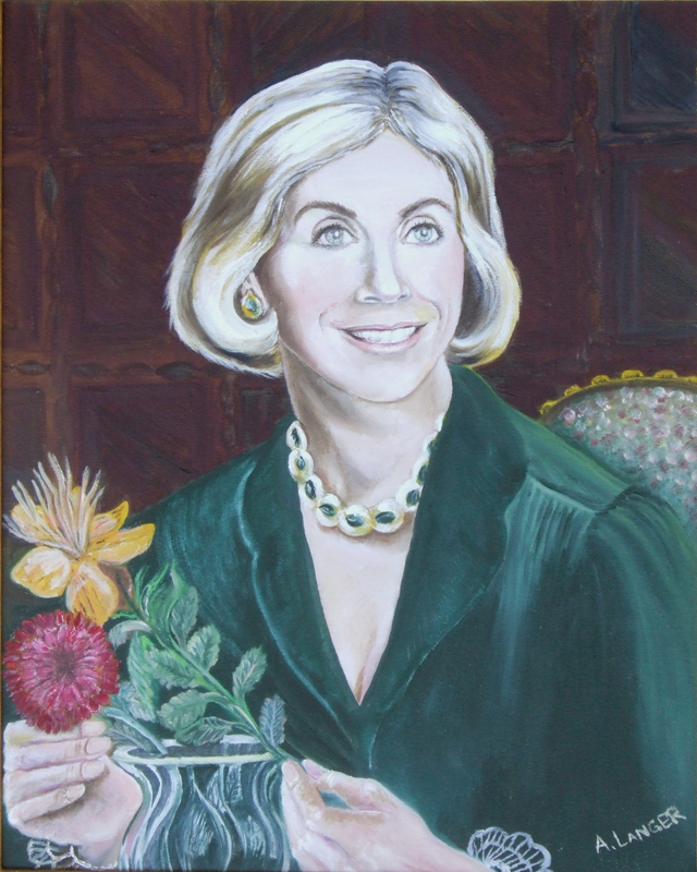 Painting entitled Trudy