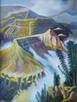 Painting entitled Grand Canyon Mists