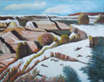 Painting entitled Grand Canyon Snow