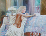 Painting entitled Longing