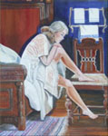 Painting entitled Longing