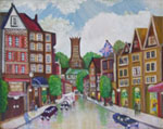 Painting entitled Glasgow Center