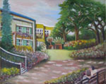 Painting entitled Claude Monet's Home