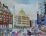 Painting entitled London Harrods