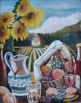 Painting entitled Picnic Table