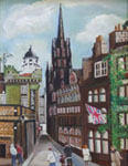 Painting entitled Old Glasgow Church