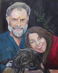Painting entitled Three Friends